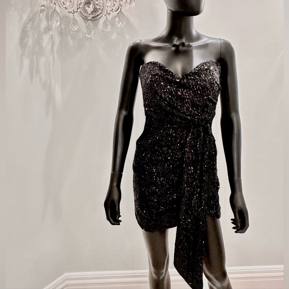 Nookie Selina Sequins‎ Black Mini Dress